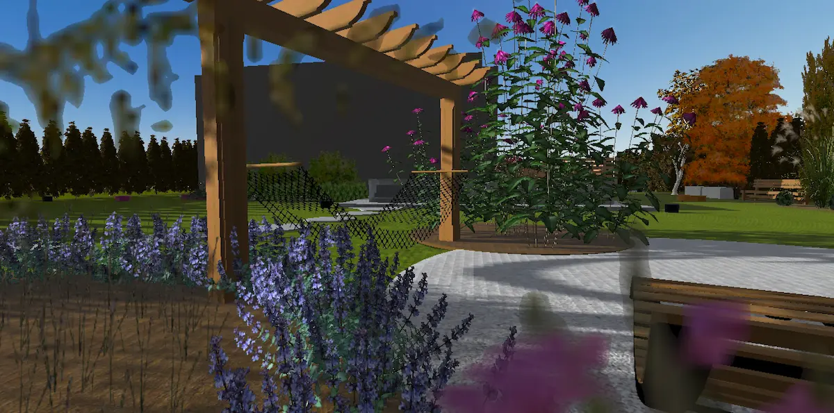 Projekt i wizualizacja 3D ogrodu w Płocku